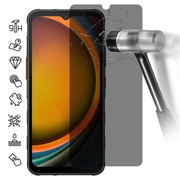Samsung Galaxy Xcover7 Privacy Skærmbeskyttelse Hærdet Glas - 9H