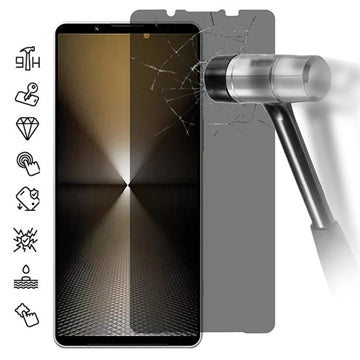 Sony Xperia 1 VII Privacy Skærmbeskyttelse Hærdet Glas - 9H