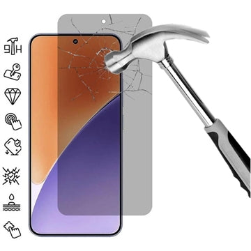 Xiaomi 15 Privacy Skærmbeskyttelse Hærdet Glas - 9H