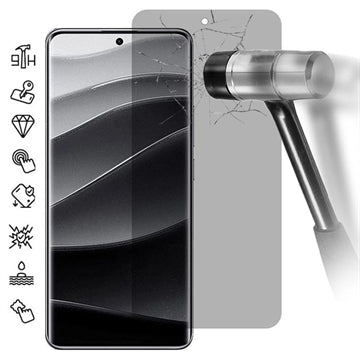 Xiaomi Redmi Note 14 Pro+ 5G Privacy Skærmbeskyttelse Hærdet Glas - 9H