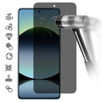 Xiaomi Redmi Note 14S Privacy Skærmbeskyttelse Hærdet Glas - 9H