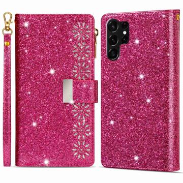 Starlight Series Samsung Galaxy S23 Ultra 5G Pung Taske - Rose