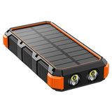 Psooo M2 Trådløs Solcelle Powerbank - 20000mAh - Orange
