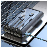 Psooo PS-159 Solcelle Powerbank med Stativ - Sort