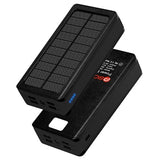 Psooo PS-400 Solcelle Powerbank - 4xUSB-A, 30000mAh - Sort