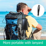 Psooo PS-618 30000mAh Solar Power Bank med håndsving - Sort