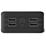 Psooo PS-900 Solcelle Powerbank med LED Lys - 50000mAh - Sort