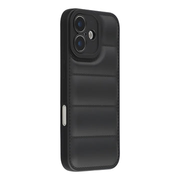 iPhone 17 Pufferjakke Stødfast TPU-cover - Sort