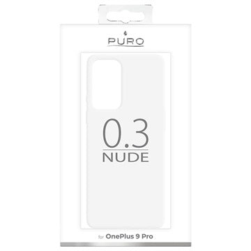 Puro 0.3 Nude OnePlus 9 Pro TPU Cover - Gennemsigtig