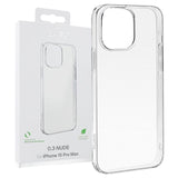 iPhone 15 Pro Max Puro 0.3 Nude TPU Cover - Gennemsigtig