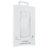 iPhone 15 Pro Max Puro 0.3 Nude TPU Cover - Gennemsigtig