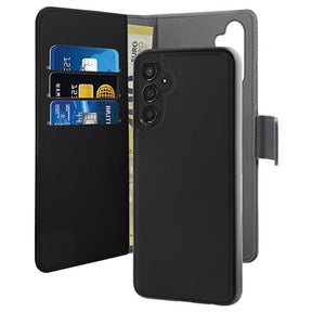 Puro 2-i-1 Samsung Galaxy A34 5G Magnetisk Pungcover - Sort