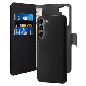 Puro 2-i-1 Samsung Galaxy S23+ 5G Magnetisk Pungcover - Sort