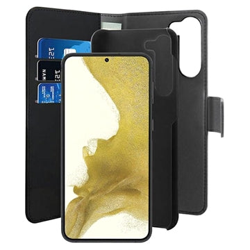 Puro 2-i-1 Samsung Galaxy S23+ 5G Magnetisk Pungcover - Sort