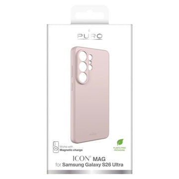 Samsung Galaxy S26 Ultra Puro Icon Mag Pro Silikone Cover - Pink