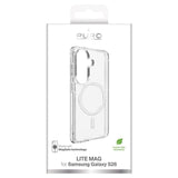 Samsung Galaxy S26 Puro Lite Mag Hybrid Cover - Hvid / Gennemsigtig