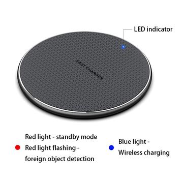 Q25 15W Qi hurtig trådløs oplader - sort