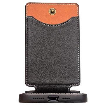Qialino Business Style iPhone 12 Pro Max Læder Cover - Sort