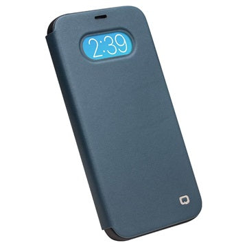 Qialino Classic View iPhone 12/12 Pro Flip Lædercover - Blå
