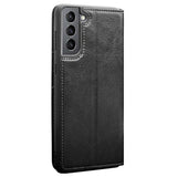 Qialino Classic Samsung Galaxy S21+ 5G Læderpung - Sort