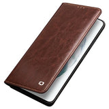 Qialino Classic Samsung Galaxy S21+ 5G Læderpung - Brun