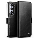 Samsung Galaxy Z Fold5 Qialino Classic Læderpung - Sort