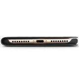 Qialino Classic iPhone 7/8/SE (2020)/SE (2022) Læderpung - Sort