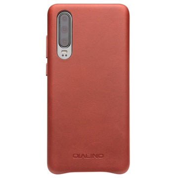 Qialino Premium Huawei P30 Læder Cover - Brun