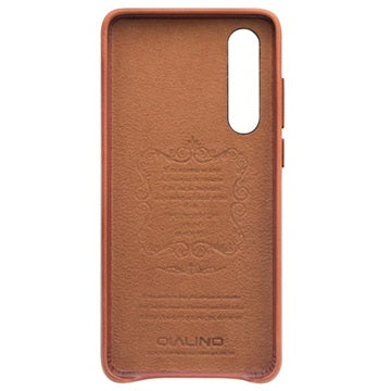Qialino Premium Huawei P30 Læder Cover - Brun