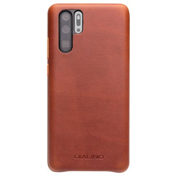 Qialino Premium Huawei P30 Pro Læder Cover - Brun
