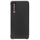 Qialino Smart View Huawei P30 Flip Lædercover - Sort