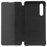 Qialino Smart View Huawei P30 Flip Lædercover - Sort