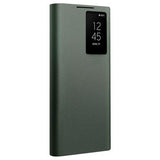 Qialino Smart View Samsung Galaxy S22 Ultra 5G Flip Lædercover - Grøn
