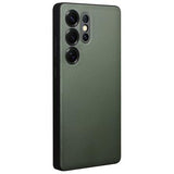 Samsung Galaxy S25 Ultra Qialino Smart View Flip Lædercover - Grøn