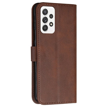 Samsung Galaxy A32 (4G) Quilted Series Pung Taske med Stativ - Brun