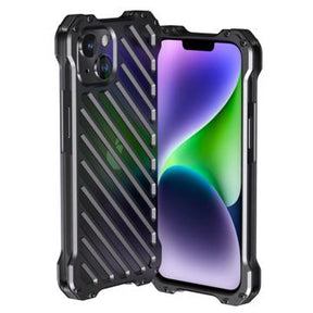 R-Just RJ-50 iPhone 14 Plus Aluminiumslegering Cover - Sort