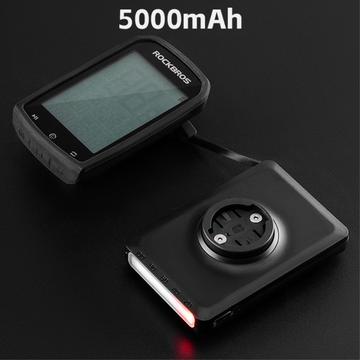 ROCKBROS JP008 5000mAh kablet powerbank cykel forlygte udendørs cykling bærbar cykellygte