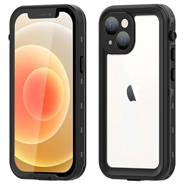 Redpepper Dot+ iPhone 13 Mini Vandtæt Taske - IP68 - Mørkegrå / Sort