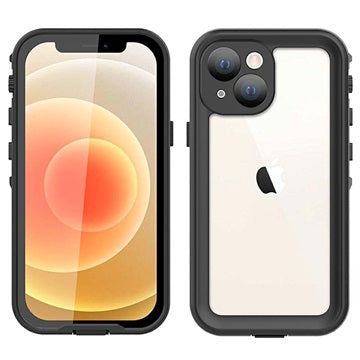 Redpepper Dot+ iPhone 13 Mini Vandtæt Taske - IP68 - Mørkegrå / Sort