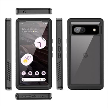Google Pixel 7a Redpepper FS IP68 Vandtæt Cover - Sort