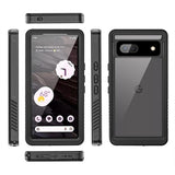 Google Pixel 7a Redpepper FS IP68 Vandtæt Cover - Sort