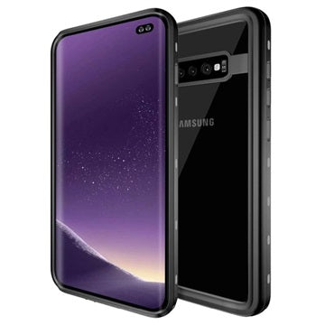 Redpepper IP68 Samsung Galaxy S10+ Vandtæt Cover - Sort / Klar