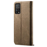 Xiaomi 11T/11T Pro Retro Series Etui med Pung og Kortholder - Kaffe