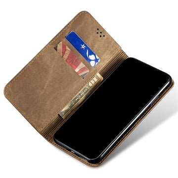 Xiaomi 11T/11T Pro Retro Series Etui med Pung og Kortholder - Kaffe