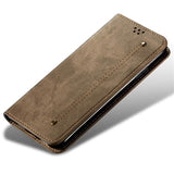 Xiaomi 11T/11T Pro Retro Series Etui med Pung og Kortholder - Kaffe
