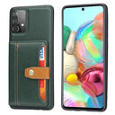 Samsung Galaxy A53 5G Retro Style Cover med Pung - Grøn