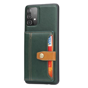 Samsung Galaxy A53 5G Retro Style Cover med Pung - Grøn