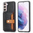 Samsung Galaxy S22 5G Retro Style Cover med Pung - Sort