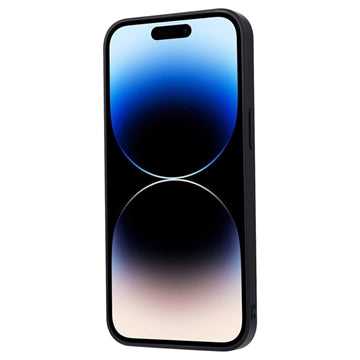 iPhone 15 Pro Retro Style Cover med Pung - Grøn