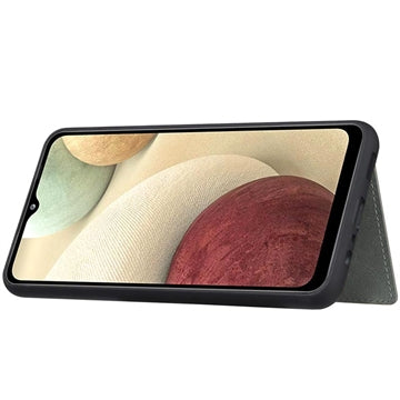 Samsung Galaxy A04s/A13 5G Retro Style Cover med Pung - Grøn